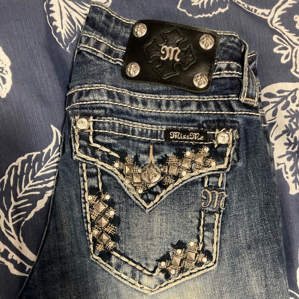 Miss Me Mid Rise Boot Cut Jeans